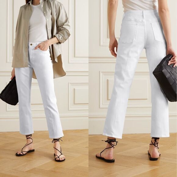 FRAME Le High straight-leg jeans blanc - Picture 1 of 11